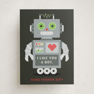 LoveBot 3000 Foil-Pressed Classroom Valentine's Day Cards