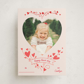 Blooming Hearts Foil-Pressed Classroom Valentine's Day Cards