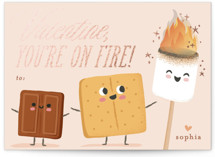 ON FIRE Foil-Pressed Classroom Valentine's Day Cards