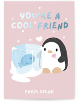 Cool Friends Foil-Pressed Classroom Valentine's Day Cards