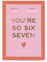SixSeven Foil-Pressed Classroom Valentine's Day Cards