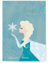 Disney's Elsa Snowflake Valentine Foil-Pressed Classroom Valentine's Day Cards