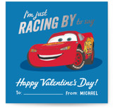 Race car wish Foil-Pressed Classroom Valentine's Day Cards