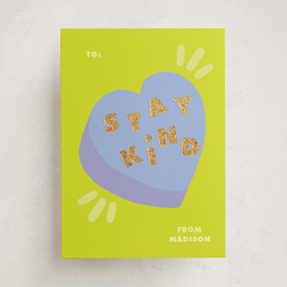 Kind Heart Foil-Pressed Classroom Valentine's Day Cards
