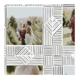 line doodle photo frames Personalized Wrapping Paper Sheets