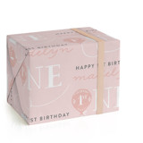 Sweet One Personalized Wrapping Paper Sheets