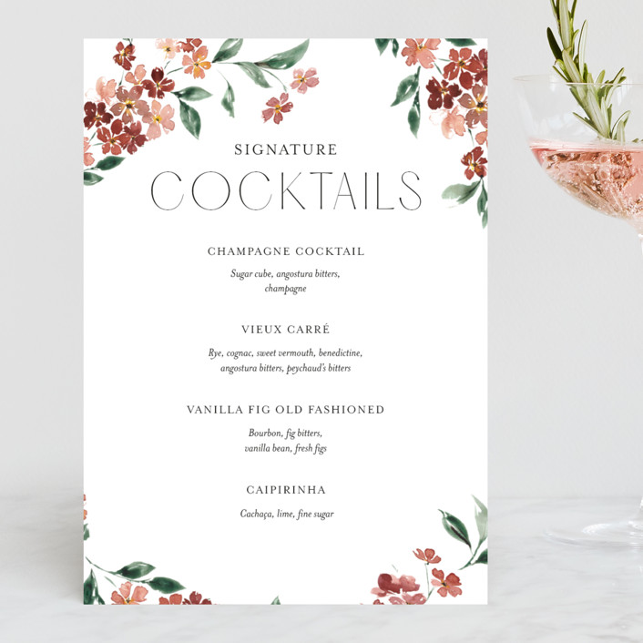 Sweeping Vine Small Custom Signs by Itsy Belle Studio Minted