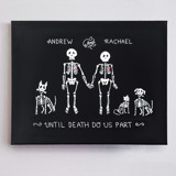 Until Death Family Portrait | 20" x 16" | Acrylic Painting Commission Commissioned Original Painting