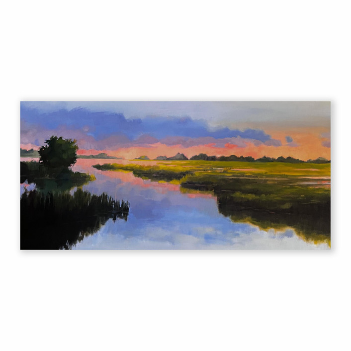 Custom Landscape 24 x 48 Oil Painting Commission Commissioned Original Painting by Stephanie