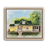 Painterly House Portrait, 11x14", Painting Commission Commissioned Original Painting