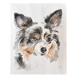 Commission Pet Portrait/11x14 Watercolor Commissioned Original Painting