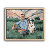 Painterly People Portrait, 11x14", Painting Commission Commissioned Original Painting