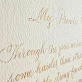 Custom Calligraphed Letter/ Text Commissioned Original Painting