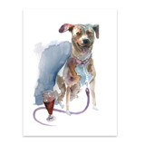 Watercolor Dog Full, 9x12", Commission Painting Commissioned Original Painting