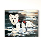 Custom Pet Portrait Painting on Canvas Commissioned Original Painting