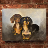 Pet Portrait, 18 x 24 in, Painting Commission Commissioned Original Painting