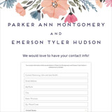 Digital Wedding Address Collection Cards