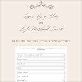 Digital Wedding Address Collection Cards