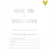 Digital Wedding Address Collection Cards