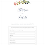 Digital Wedding Address Collection Cards