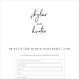 Digital Wedding Address Collection Cards
