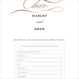 Digital Wedding Address Collection Cards
