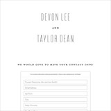 Digital Wedding Address Collection Cards