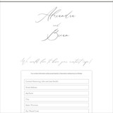 Digital Wedding Address Collection Cards