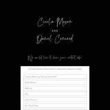 Digital Wedding Address Collection Cards