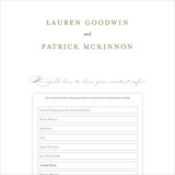 Digital Wedding Address Collection Cards
