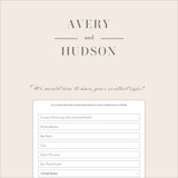 Digital Wedding Address Collection Cards