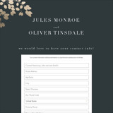 Digital Wedding Address Collection Cards