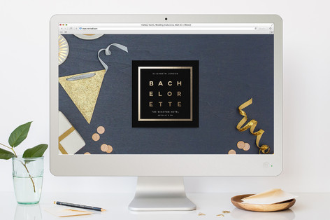 Stylish Bachelorette Bachelorette Party Online Invitations