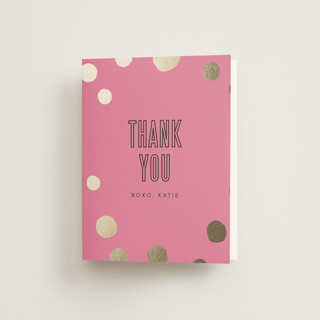 Golden Confetti Bachelorette Bachelorette Party Thank You Cards
