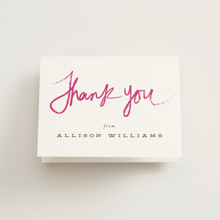 Lipstick Bachelorette Party Thank You Cards