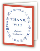 Nautical Fun Bachelorette Party Thank You Cards