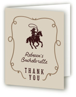 Giddy up, Y'all! Bachelorette Party Thank You Cards