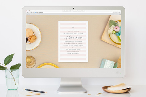 Sleek Confirmation Online Invitations
