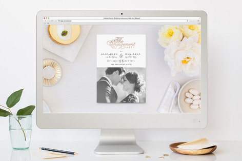 The Fancy Engagement Party Online Invitations