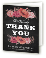 Chalk Blossoms Engagement Party Thank You Cards