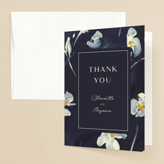 Midnight Romance Engagement Party Thank You Cards