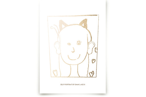 Your Drawing As Foil Art Print Custom & Commissioned Art