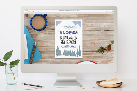 Ski Weekend Sport and Event Online Invitations