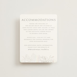 Gilded Wildflowers Gloss-Press® Direction Cards