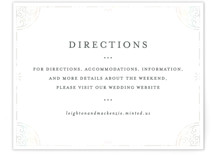 Foil Frame Gloss-Press® Direction Cards