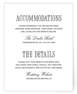 Formal Minimalist Direction Cards