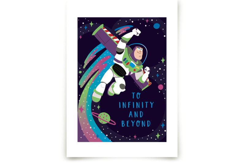 Disney and Pixar Buzz Lightyear Disney Art Prints by Katie
