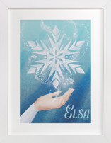 Disney's Elsa Snow Flake Disney Art Prints