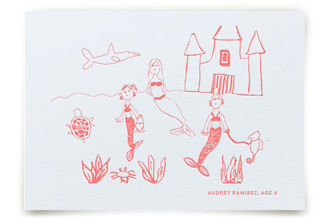 Your Drawing as Letterpress Art Print Custom & Commissioned Art