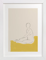 Figure on Yellow Fine Art Prints